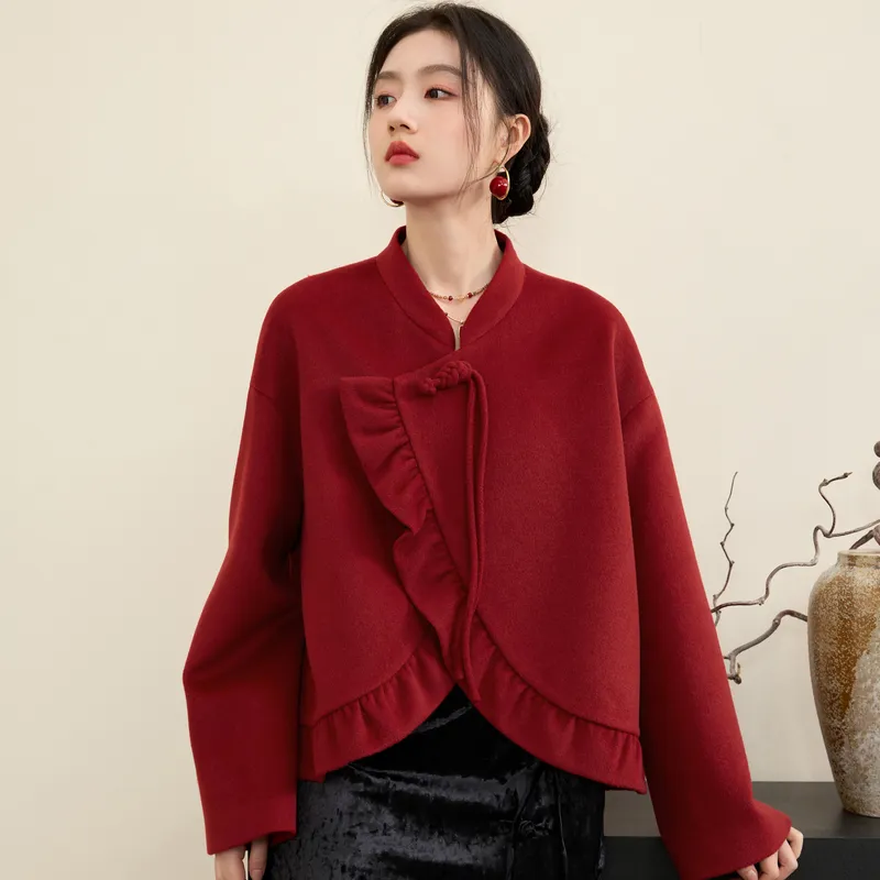 3COLOUR Coats Women's Red-4