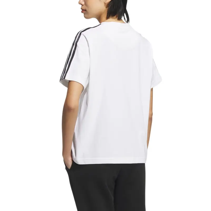 Adidas ESSENTIALS Drop Shoulder Sleeve T Shirt Women's White-2