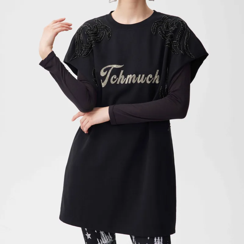 TCH Long Sleeved Dresses Women's Black-2