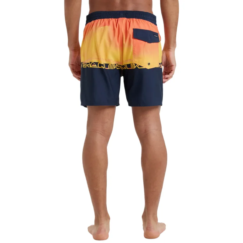 Quiksilver Swimming Shorts Men's Orange Black-2