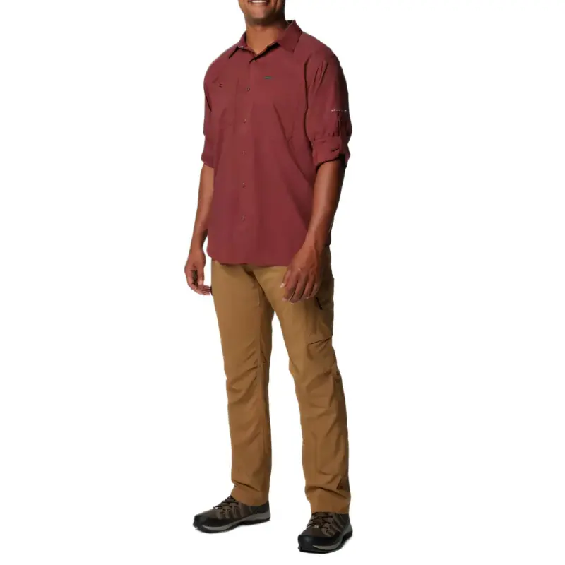 Columbia Silver Ridge Utility Lite Omni-Shade Omni-Wick Shirt Men's Red-4