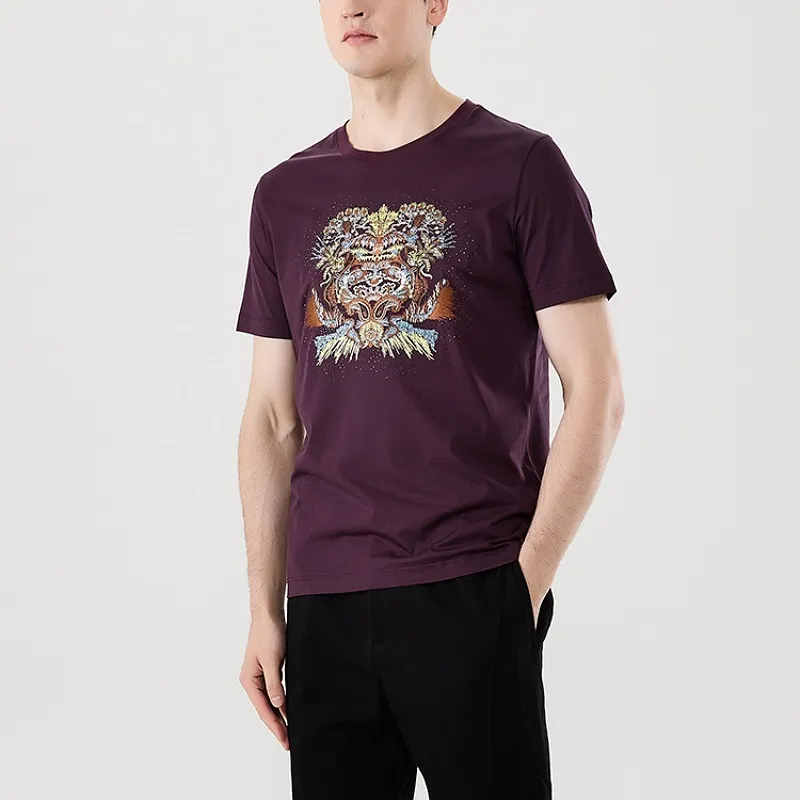 ANDREW MACKENZIE T Shirt Men's Dark Purple-5