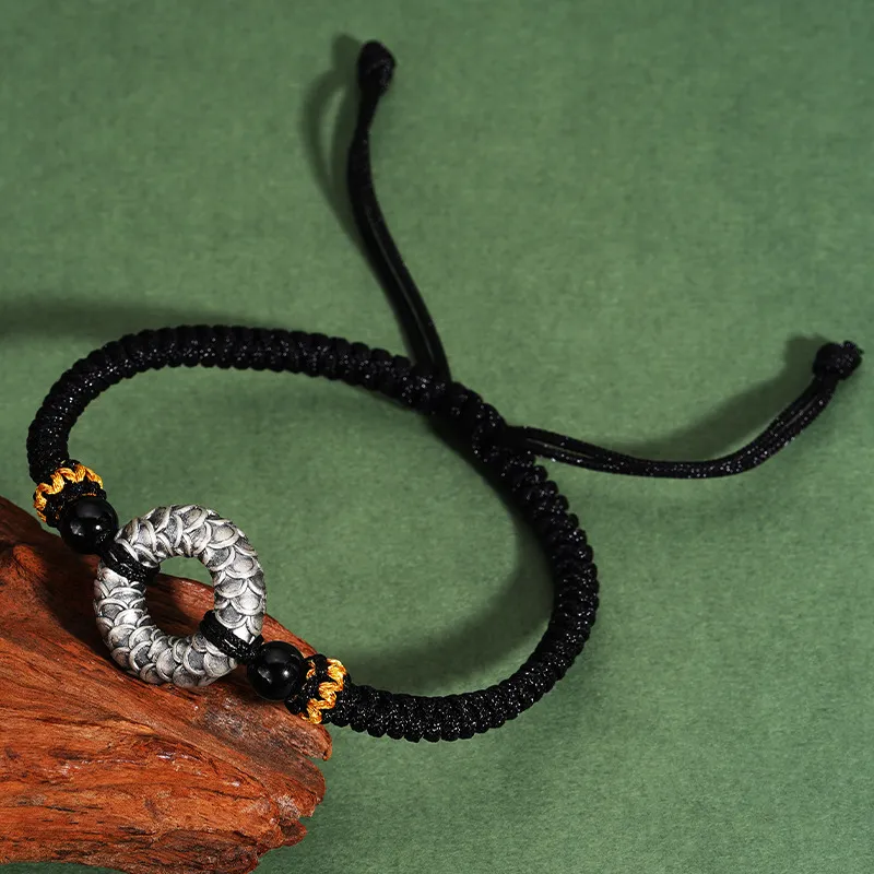 YINGNIXINDONG S999 Fine Silver Pure Silver Bracelets Unisex-3
