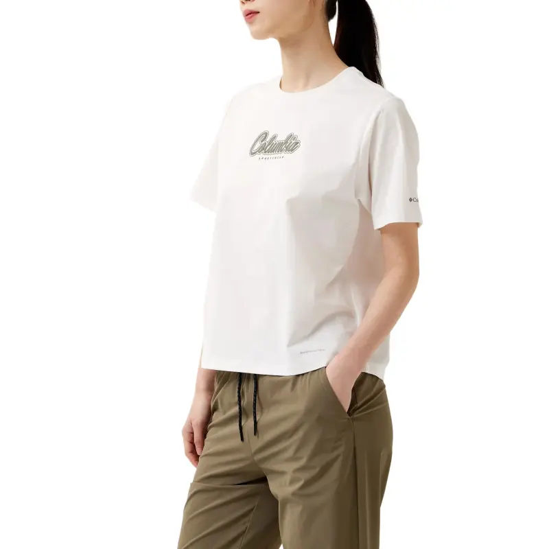 Columbia Regular T Shirt Women's Sea Salt Color-3