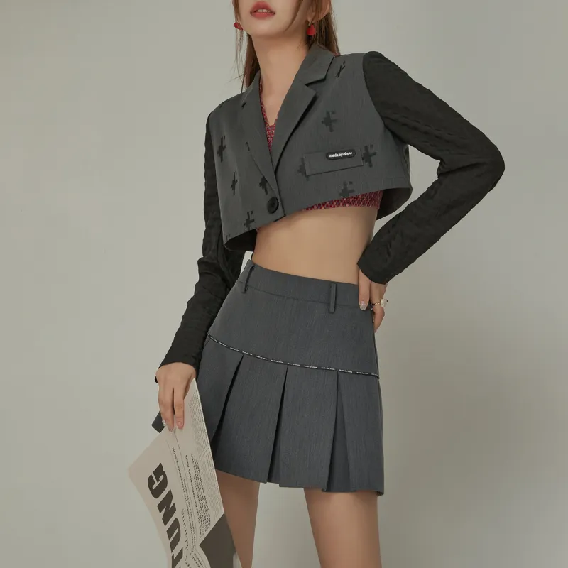 CHUU Business Suits Women's Gray-2