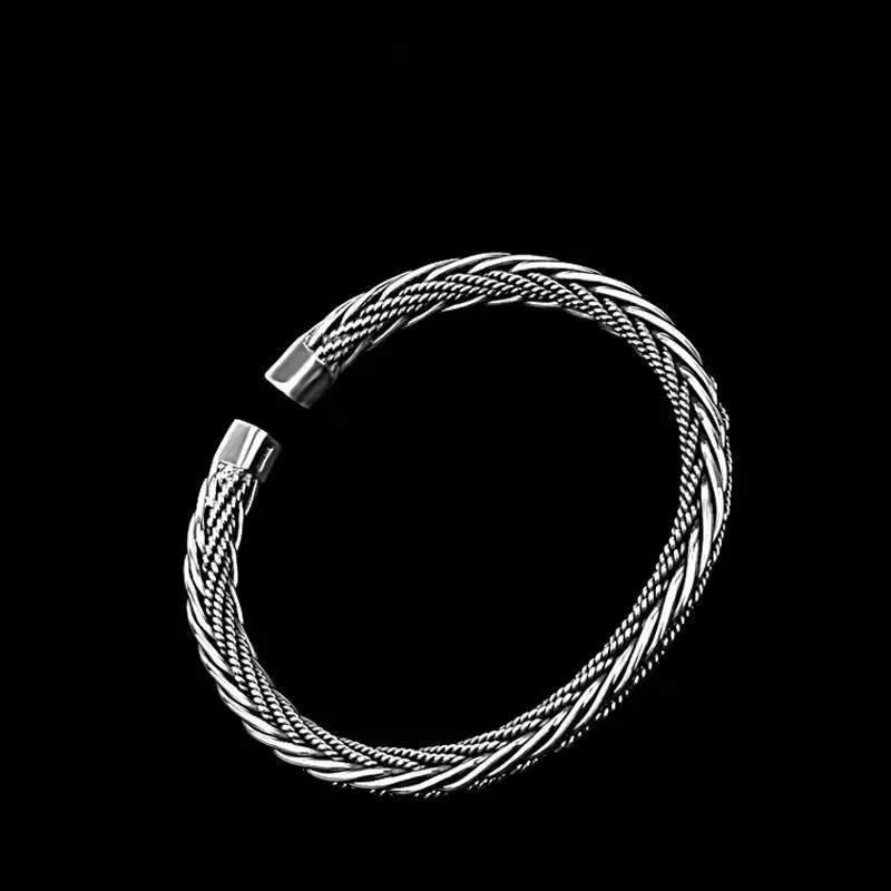 FUYUFU 999 Fine Silver Bangles Unisex-1