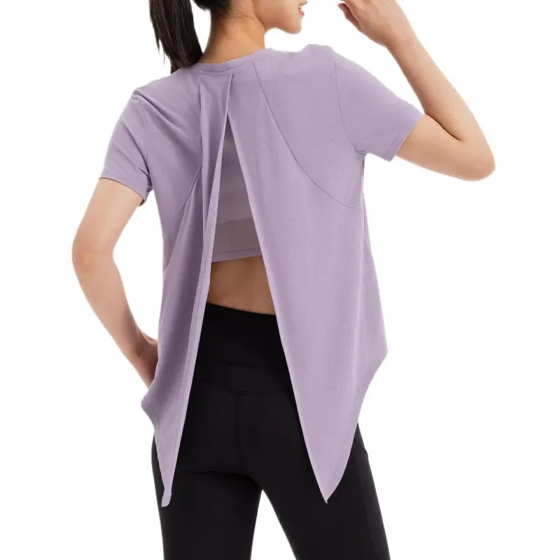DECATHLON Regular T Shirt Women's Smoky Purple-1