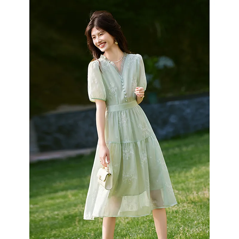 A Paradise For Awakening Short Sleeved Dress Women's-2