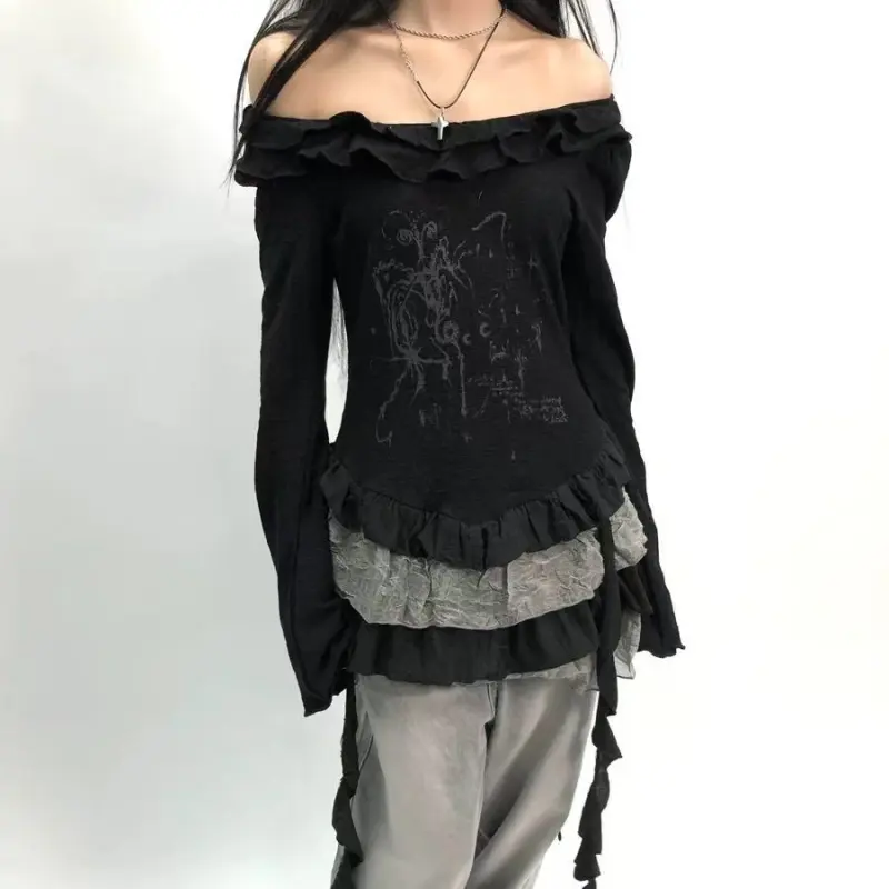 QYPRF Long Sleeved Dress Women's-3
