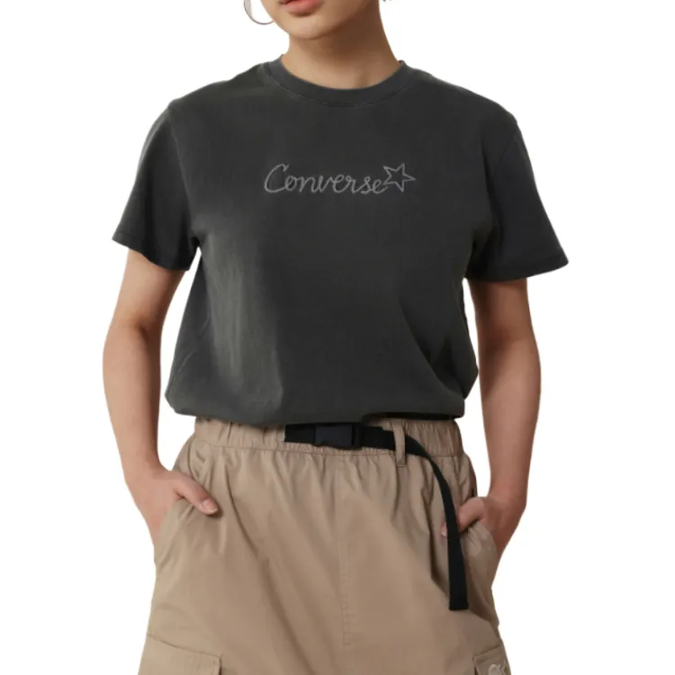 Converse Regular T Shirt Women's Gray-2
