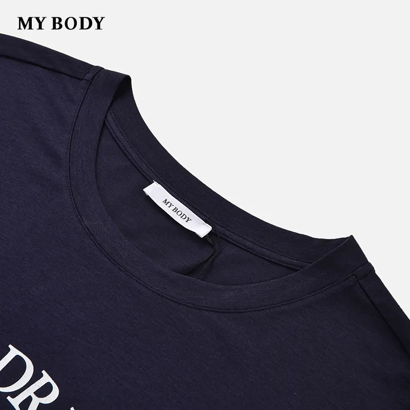 MY BODY Pajama Set Men's Navy Blue-1