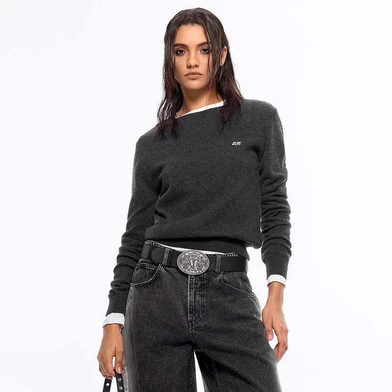 Miss Sixty Knitwear Women's Dark Heather Gray-2