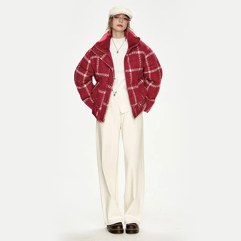 ELF SACK Down Jackets Women's New Year Red-6