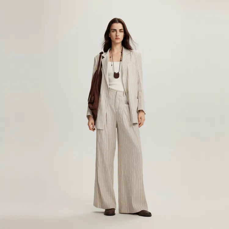 ELLE Business Suit Women's Ecru-4