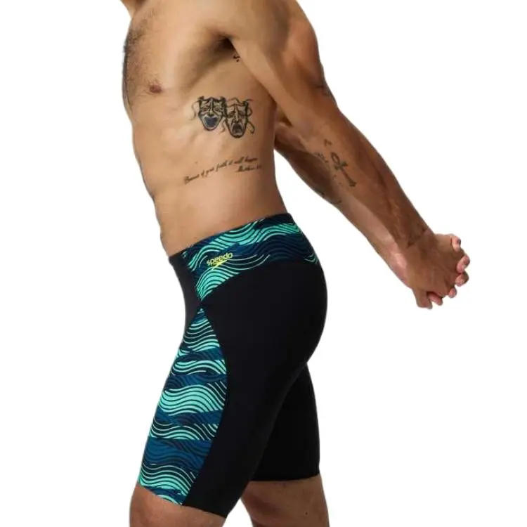 Speedo Endurance+MaxCompression Swimming Shorts Men's Black/Blue Green-6