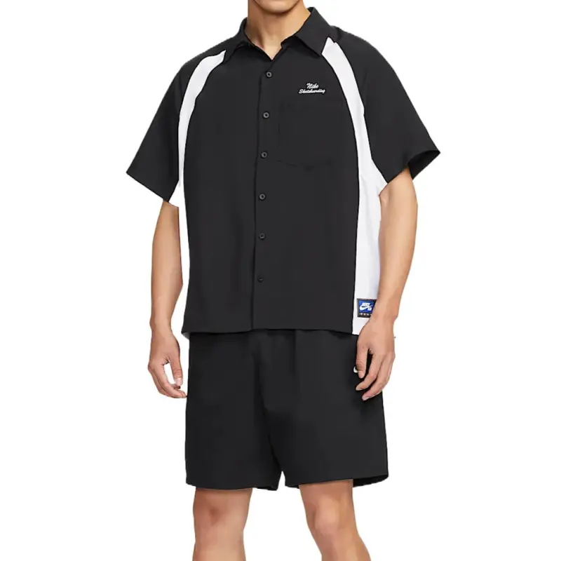 Nike Dri Fit SB Shirt Men's Black White-2