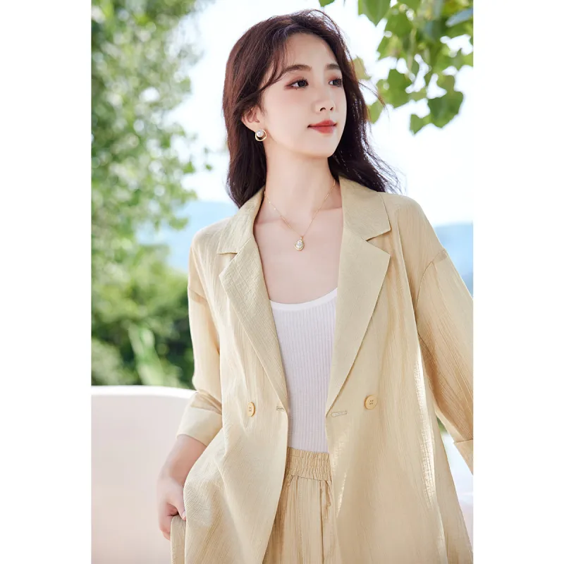 Like The Age Of Water Short Sleeved Dress Women's Khaki-2