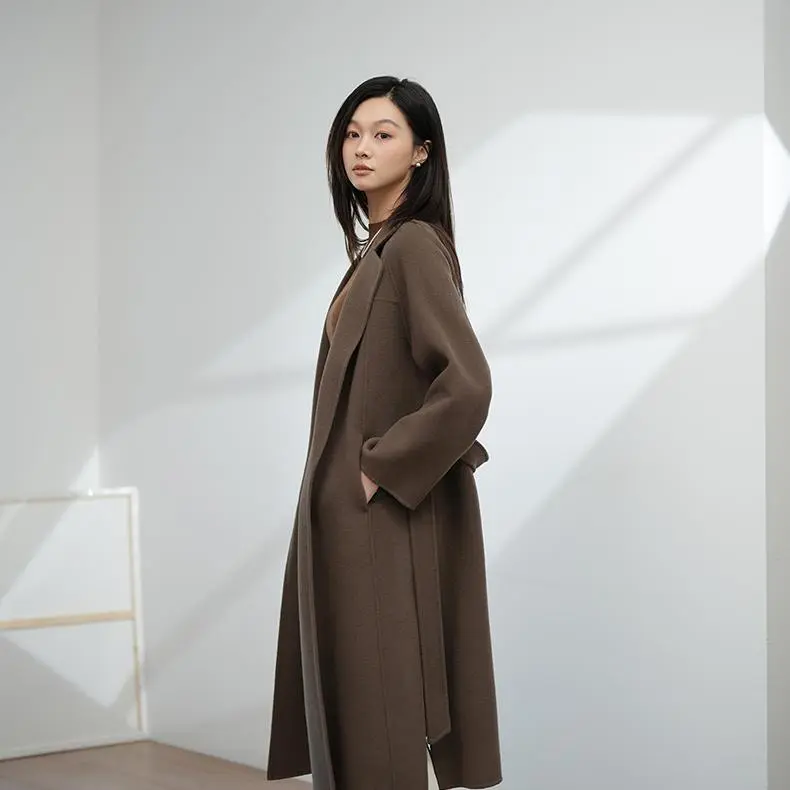 ONE SHALLOW Coats Women's Chocolate-2