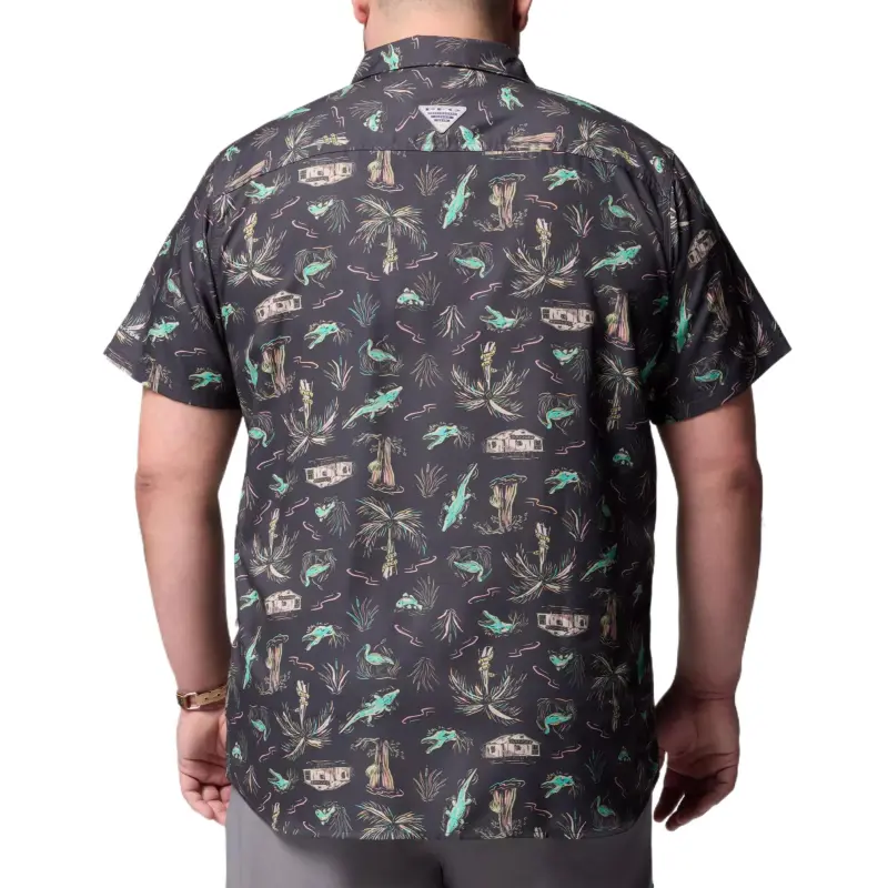 Columbia PFG Uncharted Shirt Men's Dark Gray-1