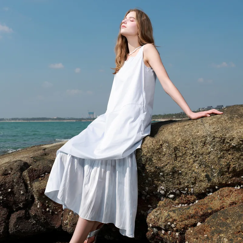 3COLOUR Sleeveless Dress Women's Sky Blue-2