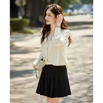 TERRE BLEUE Shirt Matching Set Loose Fit Women's