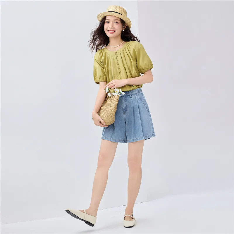 UNIQLO Denim Shorts Women's-11