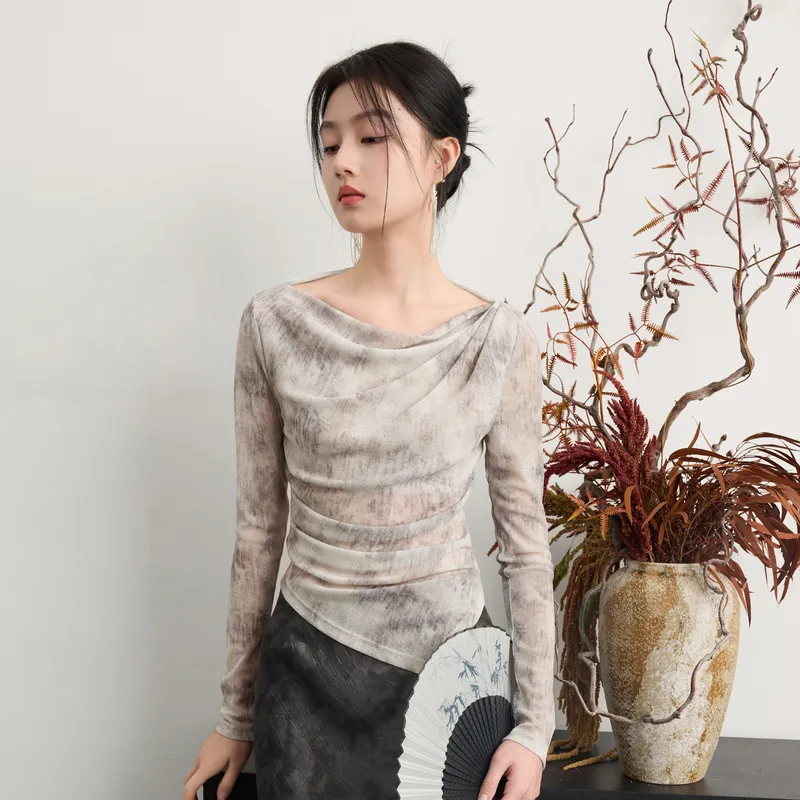3COLOUR T Shirt Women's Silent Gray Blended-2