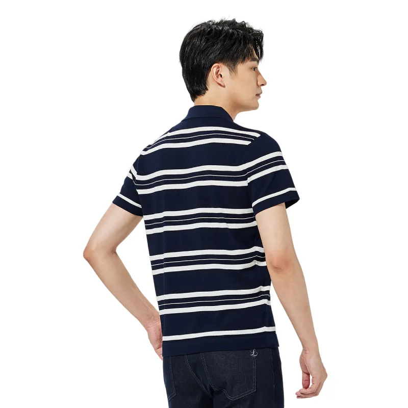 LESS IS MORE Polo Shirts Men Dark Navy Blue 25XTX5031S-1