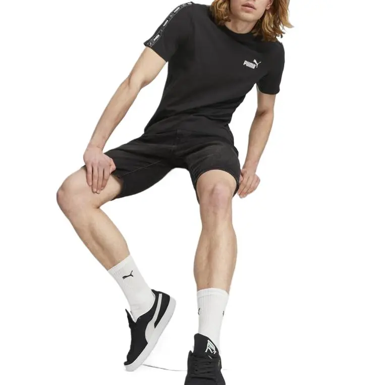 PUMA EssentialsTAPE T Shirt Men's Black-2