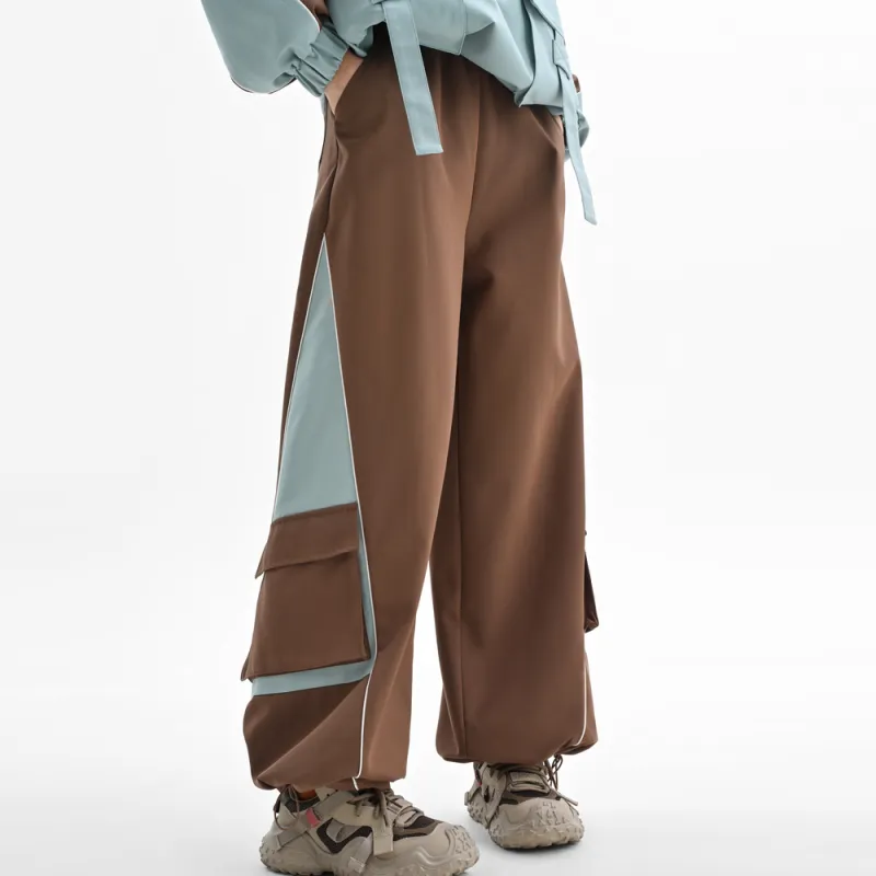 Snbl Casual Pants Women's Brown-3