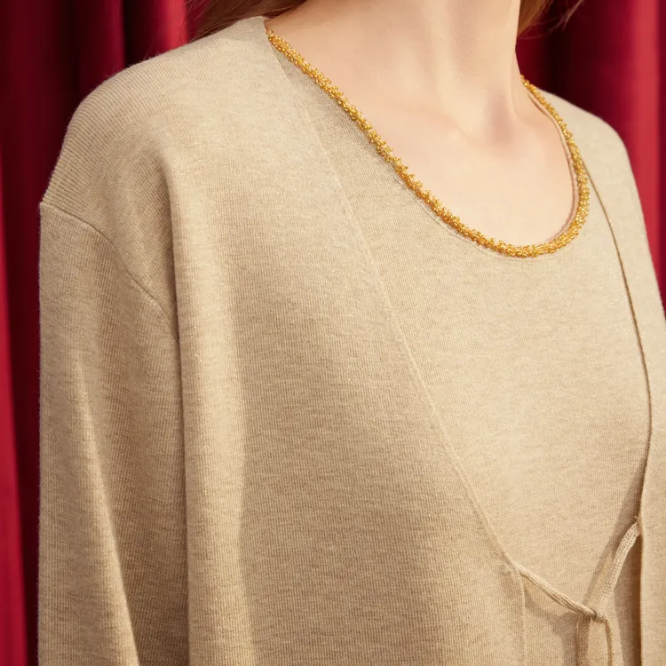ELLE x XUZHI Sweater Women's Light Yellow-5