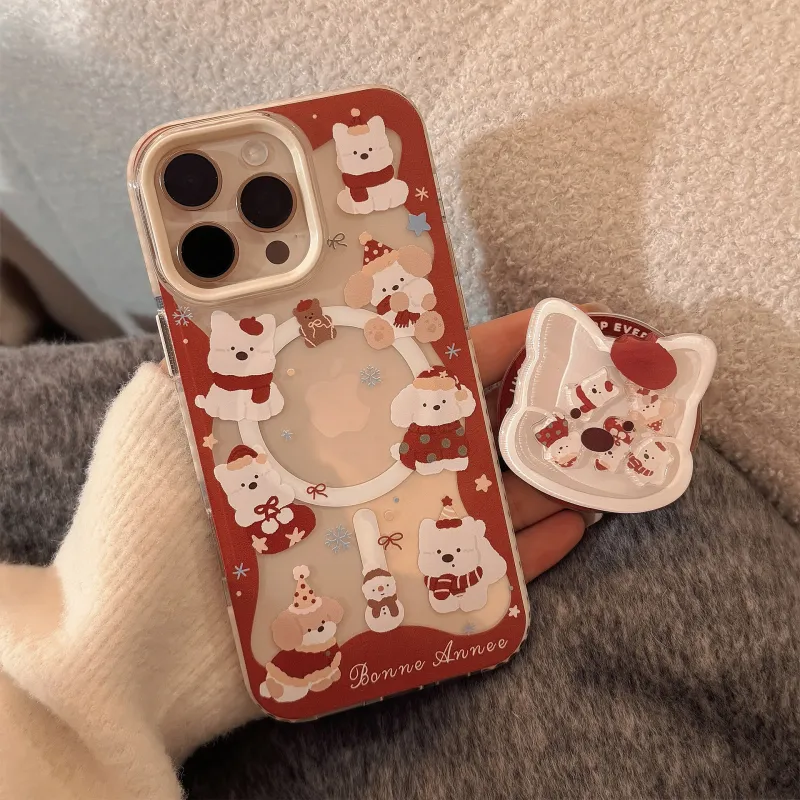 QIZHENG TPU Material Cute Style Phone Case Compatible With Apple 16 Pro Max/15/14/13/12/11-5