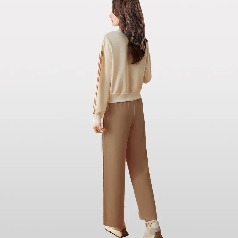 Love Elaine Casual Suit Women's Apricot-3