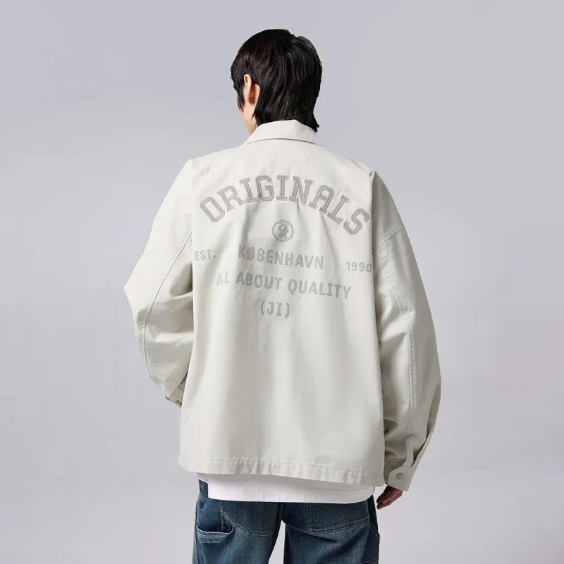 JACK JONES· Jackets Coats Men's Satin White-2