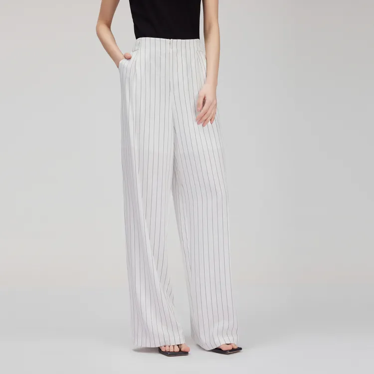 ELLE Casual Pants Women's White-6