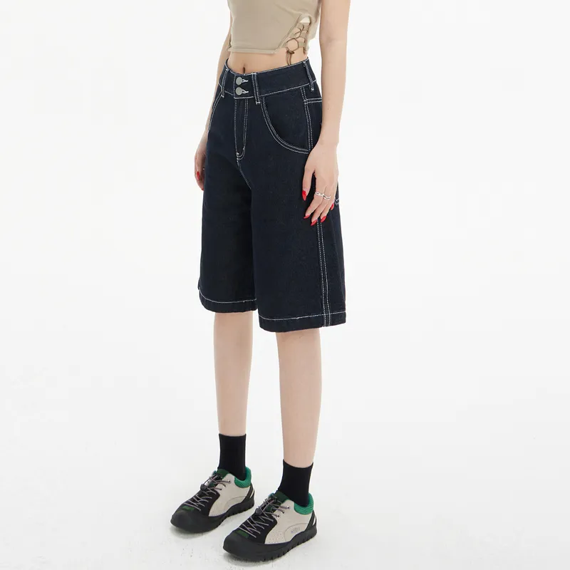 ZAVK Denim Shorts Women's Black-2