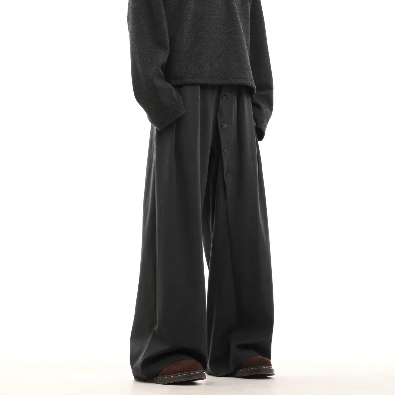 CUWU Casual Pants Unisex Gray-3