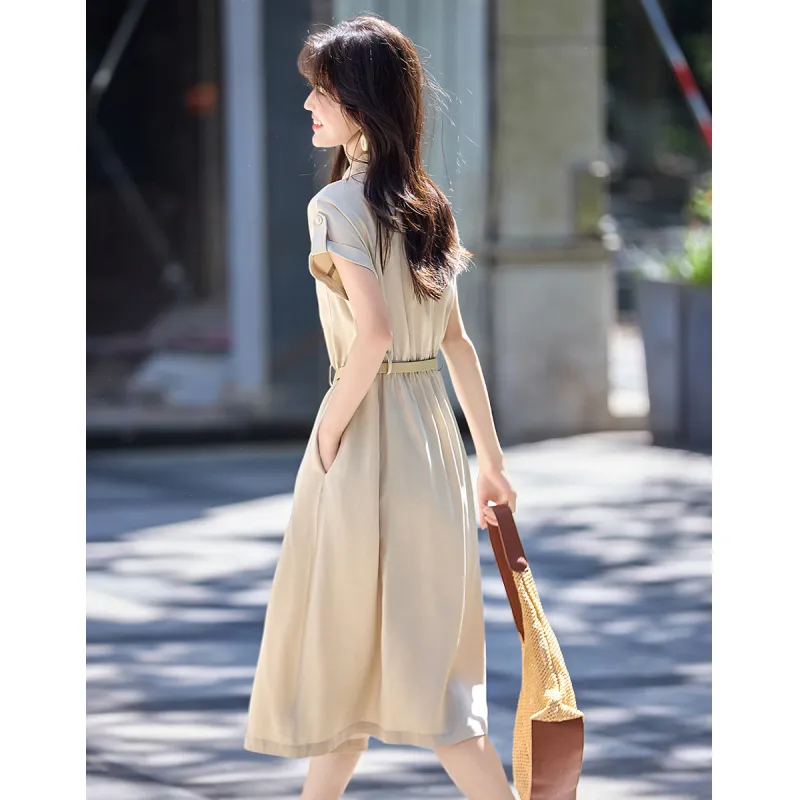 Still Quiet Short Sleeved Dress Women's-0