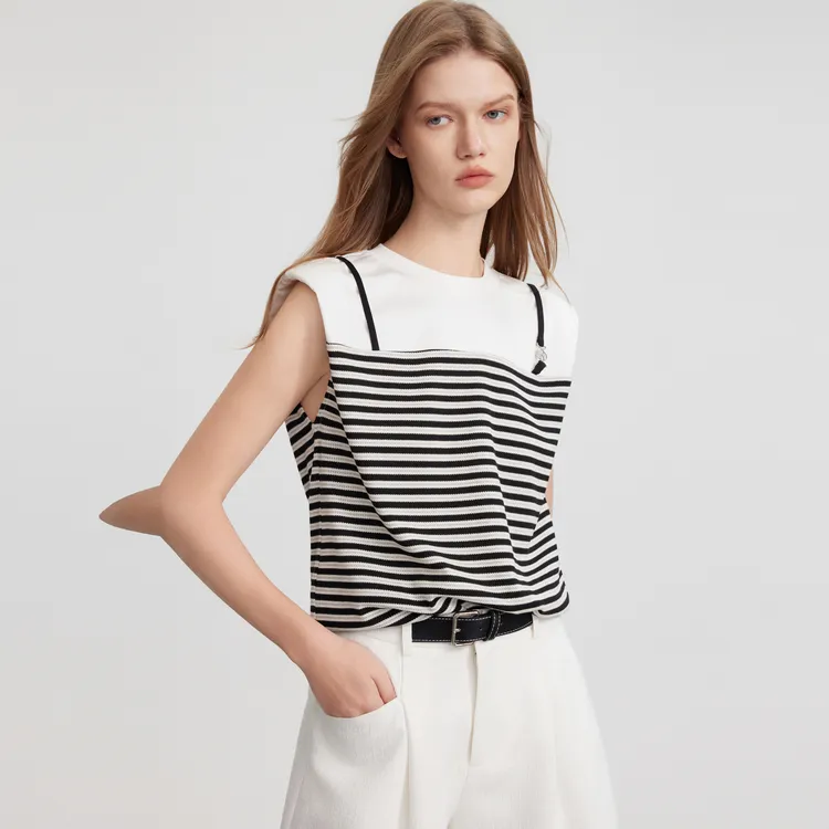 ELLE T Shirts Women's Stripes-3