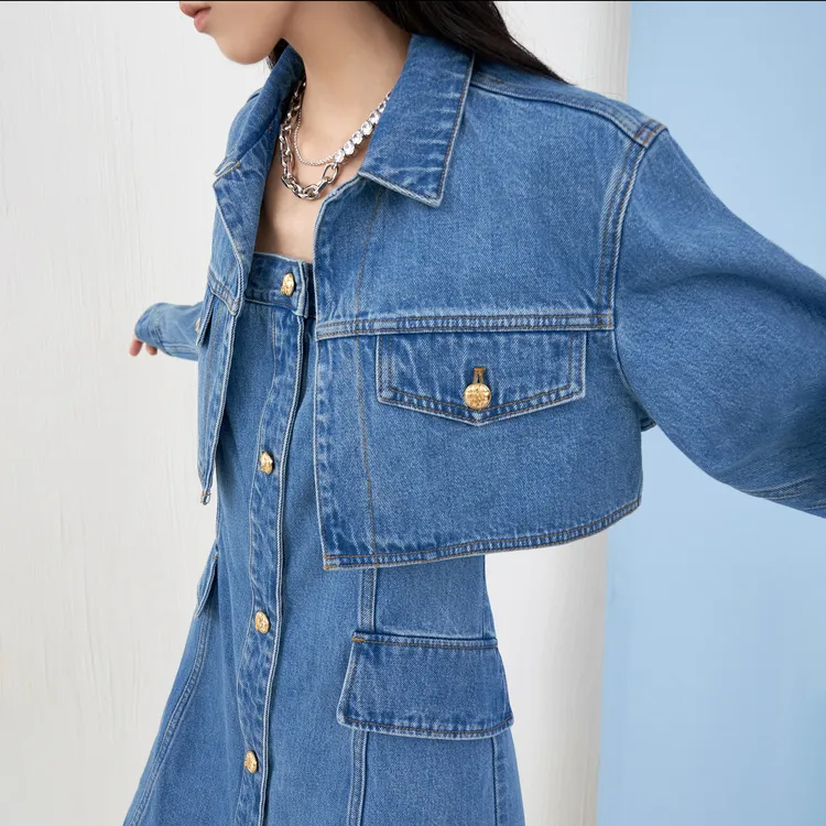 MOCO Slip Dress Women's Denim Blue-2