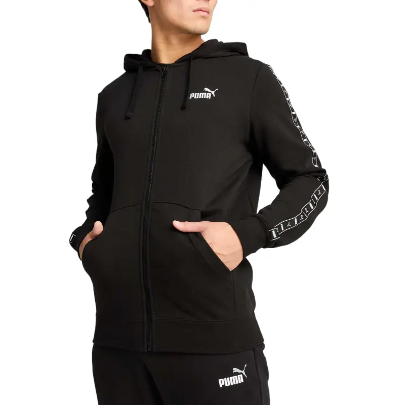 PUMA Sudadera Con Capucha Para Hombre Essentials Block-3