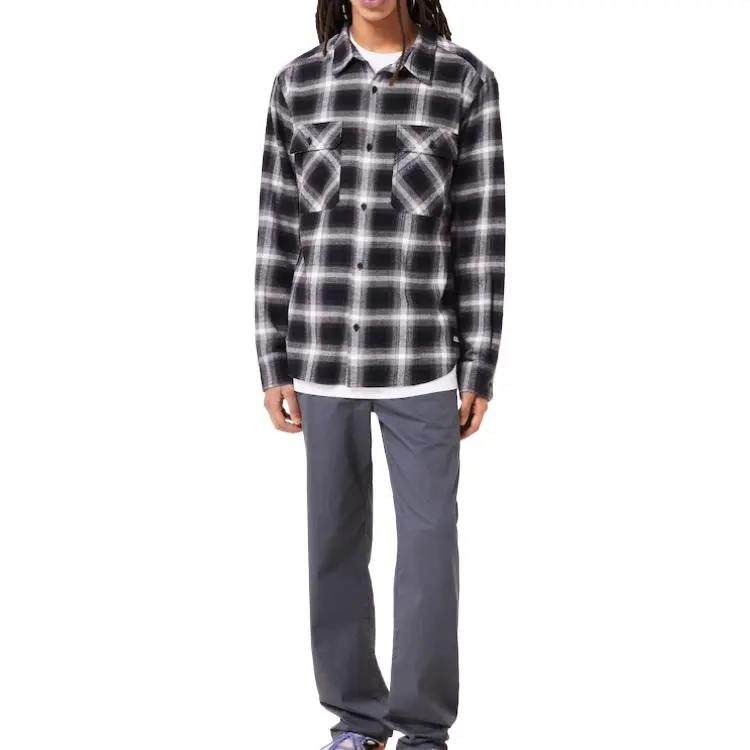 Oakley Shirt Men's Gray/Black Plaid-3