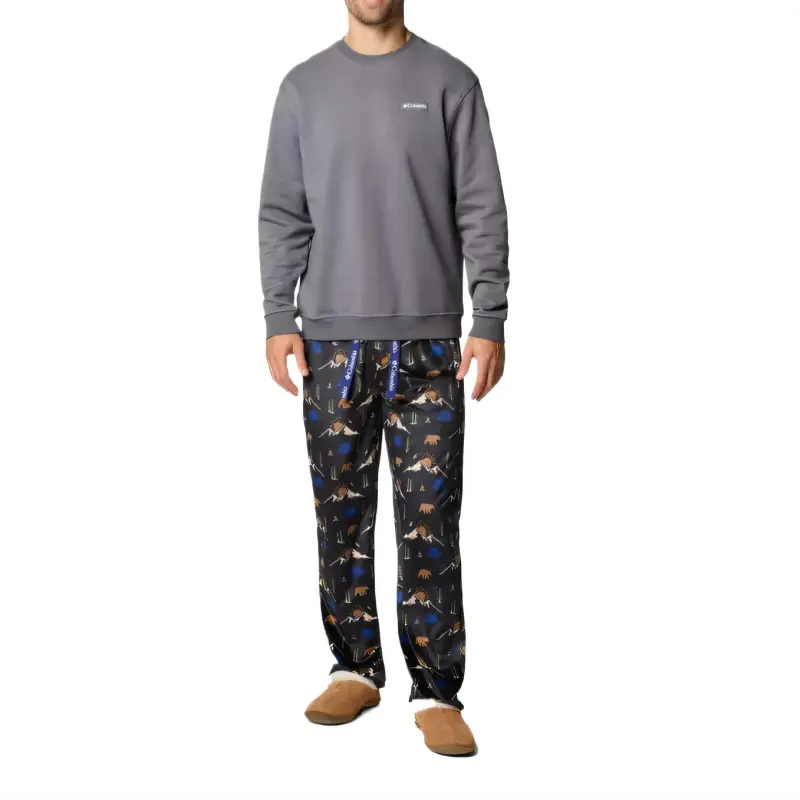 Columbia Minky Pajama Pants Men's Black-5