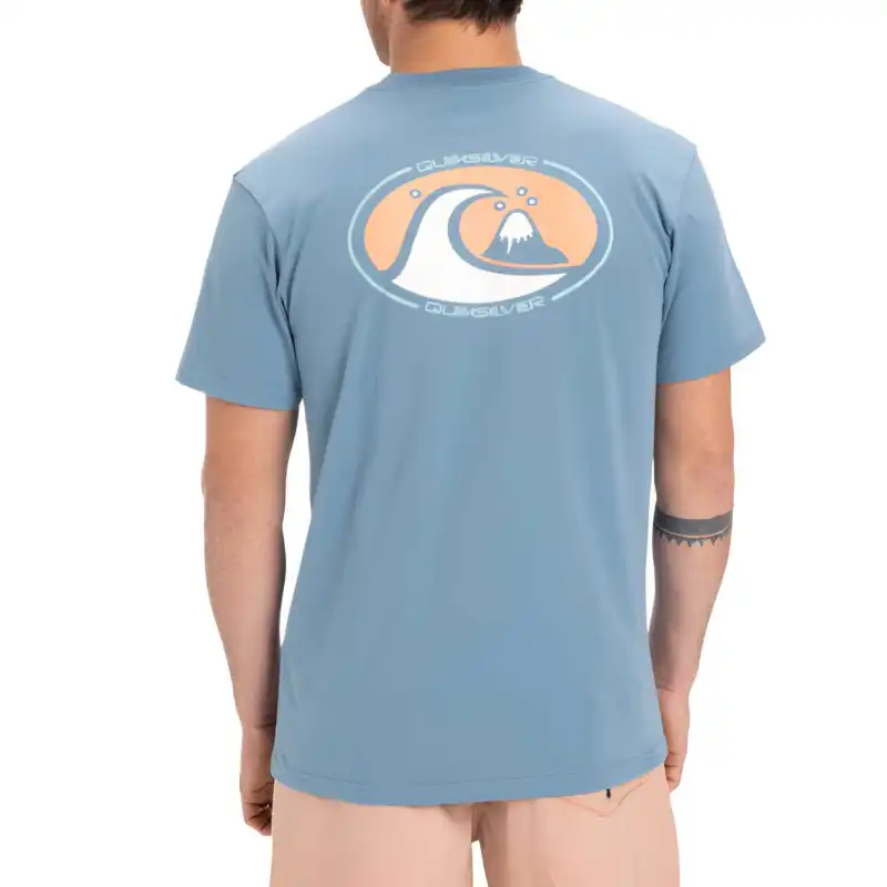 Quiksilver T Shirt Men's Crown Blue-3