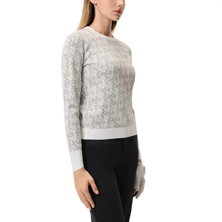 FILA Golf Series GOLF Knitwear Women's All Over Print Gray-3