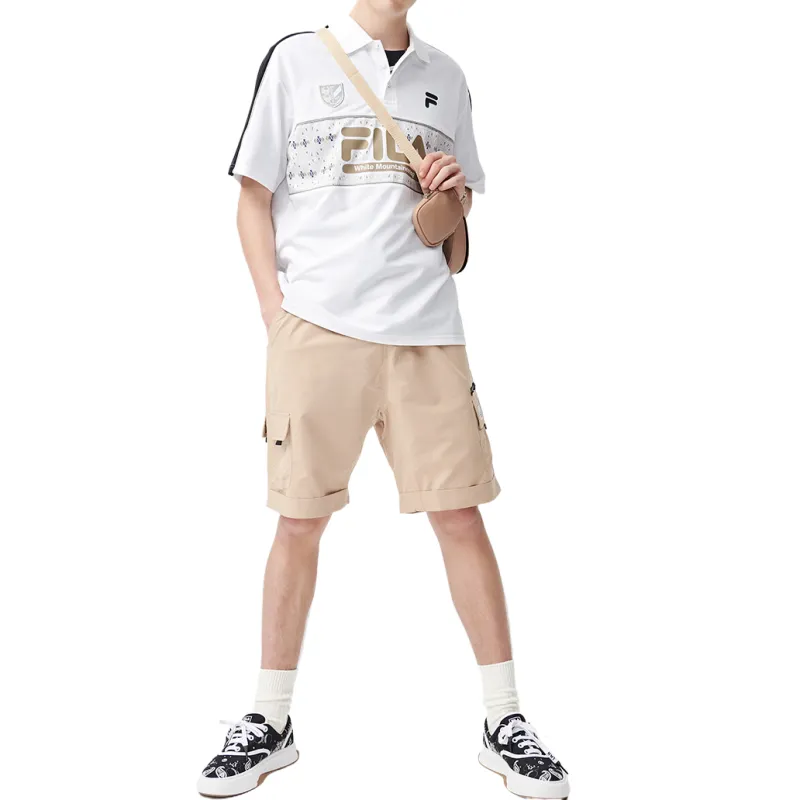 FILA x White Mountaineering Polo Shirt Men's Standard White-4