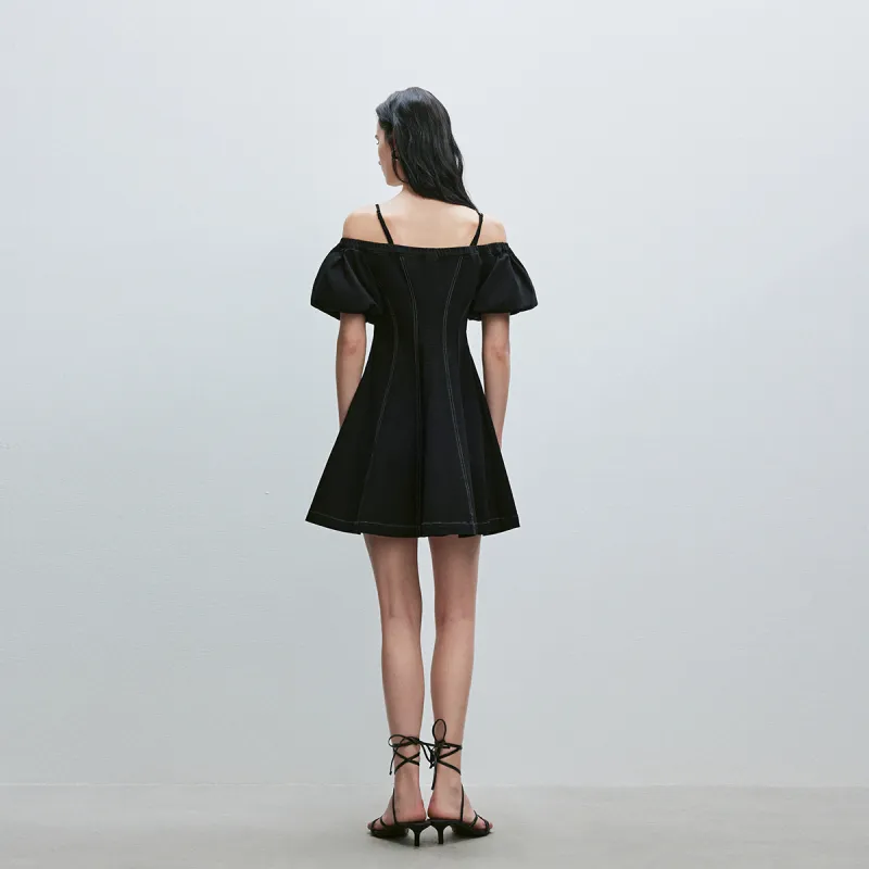 ONLY Slip Dresses Women's J19 Black Denim-4