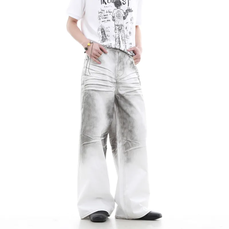 TREND ST Jeans Unisex Dirty White-4
