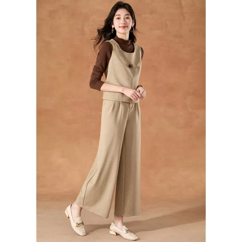 Mylan Spring, Fall Casual Suit Regular Women's Khaki Collection Brand, Stay Updated With Event Alerts-2
