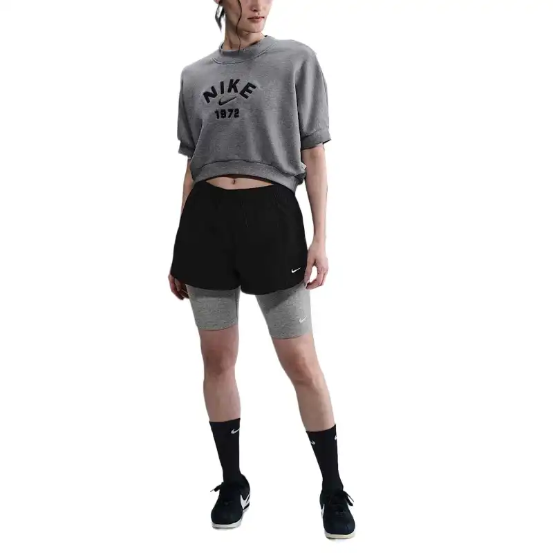 Nike Swoosh Sweatshirt Women's Gray-1